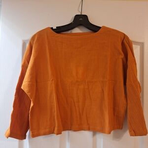 Suzi Kondi Vibrant Orange Blouse